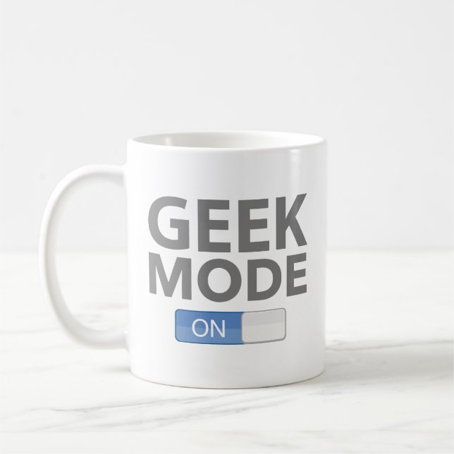 Geek Mode On Coffee Mug (Left)