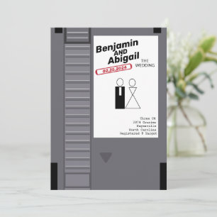 Geek moderne Nerd Gamer Vintage Retro Invitation