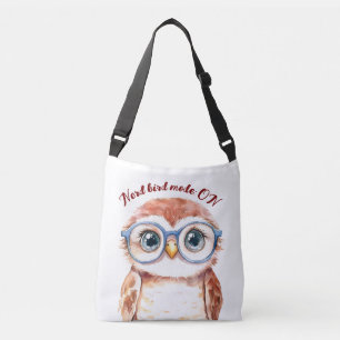 Geek Nerd Bird Crossbody Bag