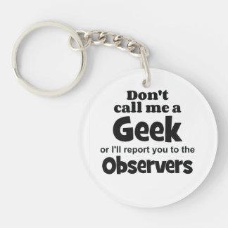 Geek Observers bf Keychain