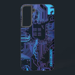 Geek Out Custom PCB Blue Electronic Circuit Board Samsung Galaxy Case<br><div class="desc">Custom PCB Circuit Board gifts for geeks or gifts for nerds.  Here's one for the Computer Nerd or Geeks in all of us.  Geek Out your Nerd with this Custom PCB Electronic Circuit Board.  This is a close up picture of a printed circuit board or electronic circuit board.</div>