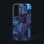 Geek Out Custom PCB Blue Electronic Circuit Board Samsung Galaxy Case<br><div class="desc">Custom PCB Circuit Board gifts for geeks or gifts for nerds.  Here's one for the Computer Nerd or Geeks in all of us.  Geek Out your Nerd with this Custom PCB Electronic Circuit Board.  This is a close up picture of a printed circuit board or electronic circuit board.</div>