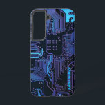 Geek Out Custom PCB Blue Electronic Circuit Board Samsung Galaxy Case<br><div class="desc">Custom PCB Circuit Board gifts for geeks or gifts for nerds.  Here's one for the Computer Nerd or Geeks in all of us.  Geek Out your Nerd with this Custom PCB Electronic Circuit Board.  This is a close up picture of a printed circuit board or electronic circuit board.</div>