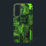Geek Out Custom PCB Green Electronic Circuit Board Samsung Galaxy Case<br><div class="desc">Custom PCB Circuit Board gifts for geeks or gifts for nerds.  Here's one for the Computer Nerd or Geeks in all of us.  Geek Out your Nerd with this Custom PCB Electronic Circuit Board.  This is a close up picture of a printed circuit board or electronic circuit board.</div>