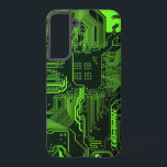 Geek Out Custom PCB Green Electronic Circuit Board Samsung Galaxy Case<br><div class="desc">Custom PCB Circuit Board gifts for geeks or gifts for nerds.  Here's one for the Computer Nerd or Geeks in all of us.  Geek Out your Nerd with this Custom PCB Electronic Circuit Board.  This is a close up picture of a printed circuit board or electronic circuit board.</div>