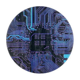 Geek Out Nerd PCB Blue Electronic Circuit Board