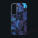 Geek Out Nerd PCB Blue Electronic Circuit Board  Samsung Galaxy Case<br><div class="desc">PCB Circuit Board gifts for geeks or gifts for nerds.  Here's one for the Computer Nerd or Geeks in all of us.  Geek Out your Nerd with this PCB Electronic Circuit Board.  This is a close up picture of a printed circuit board or electronic circuit board.</div>