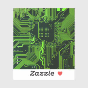Geek Out Nerd PCB Green Electronic Circuit Board 