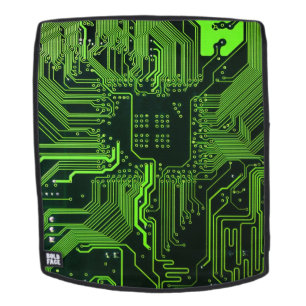 Geek Out Nerd PCB Green Electronic Circuit Board  Backpack