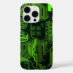 Geek Out Nerd PCB Green Electronic Circuit Board  iPhone 16 Pro Case