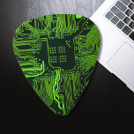 Geek Out Nerd PCB Green Electronic Circuit Board  Guitar Pick<br><div class="desc">PCB Circuit Board gifts for geeks or gifts for nerds.  Here's one for the Computer Nerd or Geeks in all of us.  Geek Out your Nerd with this PCB Electronic Circuit Board.  This is a close up picture of a printed circuit board or electronic circuit board.</div>