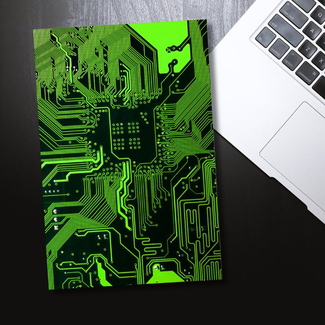 Geek Out Nerd PCB Green Electronic Circuit Board  Poster (Creator Uploaded)