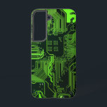 Geek Out Nerd PCB Green Electronic Circuit Board  Samsung Galaxy Case<br><div class="desc">PCB Circuit Board gifts for geeks or gifts for nerds.  Here's one for the Computer Nerd or Geeks in all of us.  Geek Out your Nerd with this PCB Electronic Circuit Board.  This is a close up picture of a printed circuit board or electronic circuit board.</div>