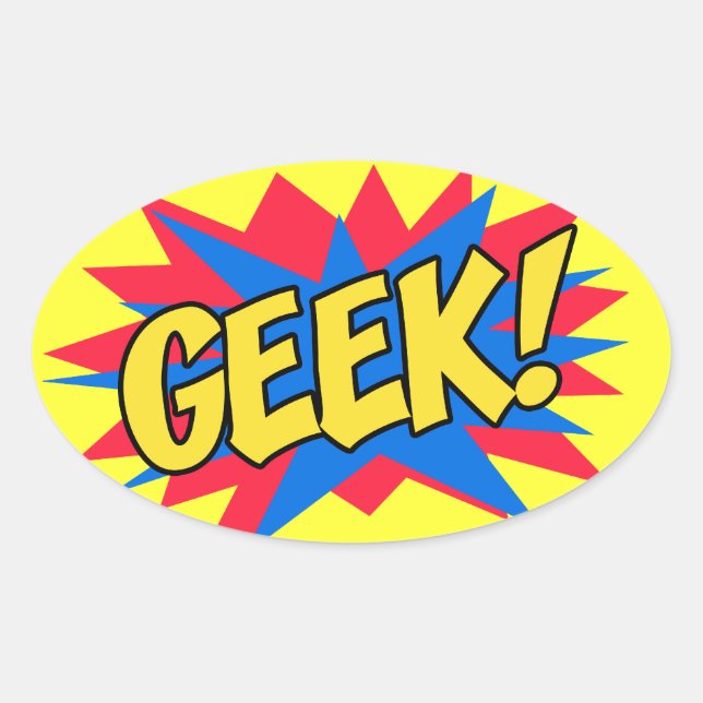 GEEK OVAL STICKER (Front)