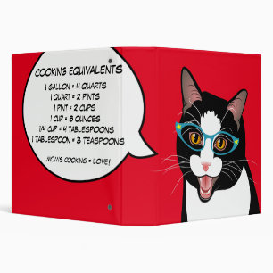 Geek personnalisable Kitty de classeur de recette