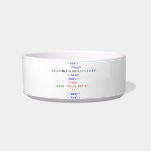 Geek php Greeting Bowl