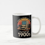 Geek Please Be Patient Im From The 1900s Retro Com Coffee Mug<br><div class="desc">Geek Please Be Patient Im From The 1900s Retro Computer Pc</div>