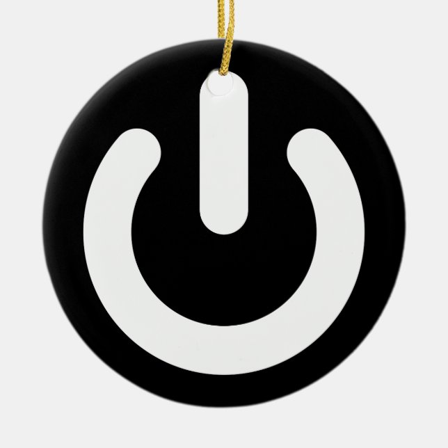 Geek Power Ideology Ceramic Ornament (Front)