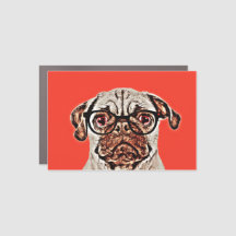 Geek Pug in Pop Art Style
