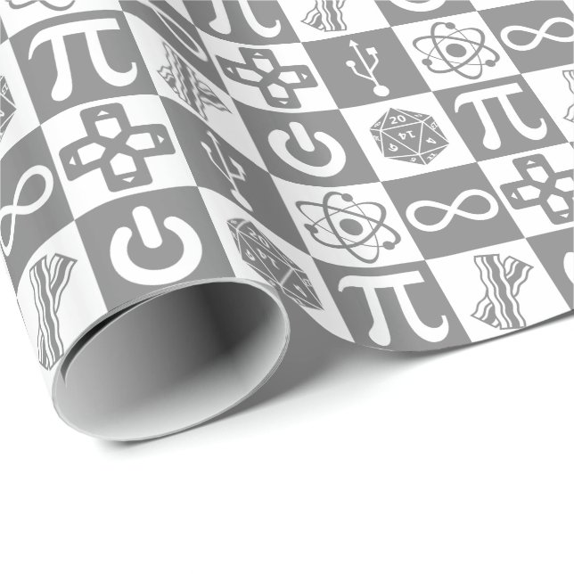 Geek Symbols Wrapping Paper (Roll Corner)