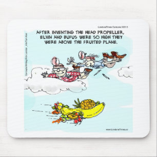 Geeks Above Fruited Plane Funny Mouse Pad