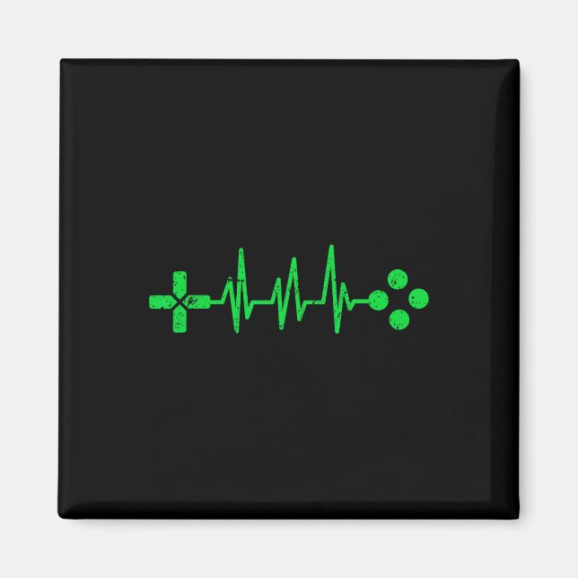 Geeks Heartbeat Gaming  Magnet (Front)