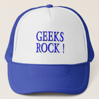 Geeks Rock !  Blue Trucker Hat