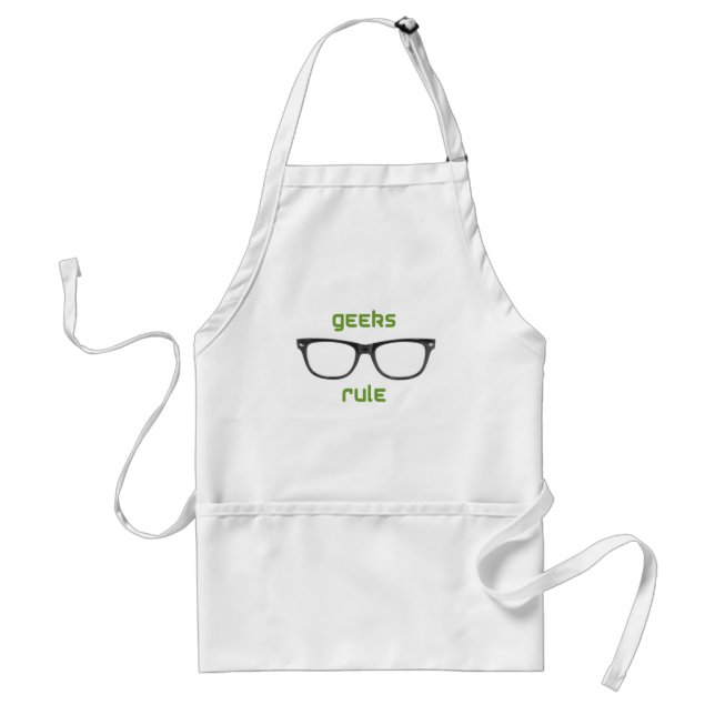 Geeks Rule Eyeglasses Standard Apron (Front)