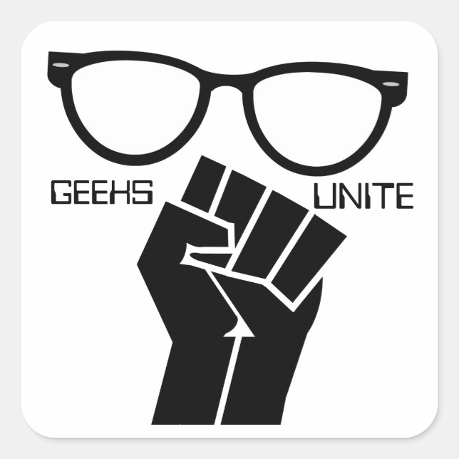 Geeks unis ! Autocollants (Devant)
