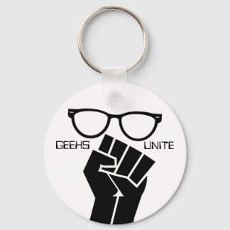 Geeks Unite! Keychain