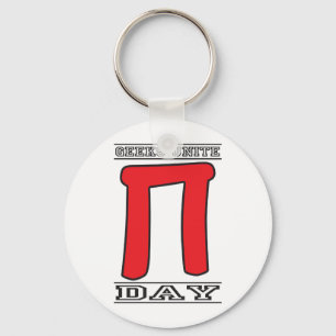 Geeks Unite Pi Day Keychain