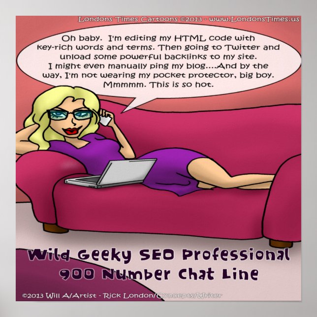 Geeky 900 Number SEO Girls Gone Wild Poster (Front)