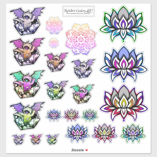 Geeky Chic Sticker Sheet (Sheet)