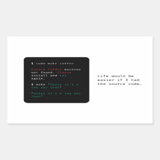 Geeky Computer Command Sticker