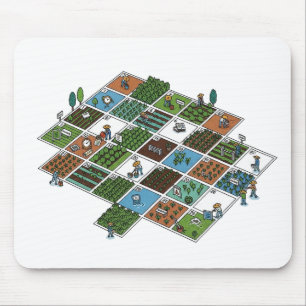 Geeky Farming Grid – Agriculture Meets AI Mouse  Pad