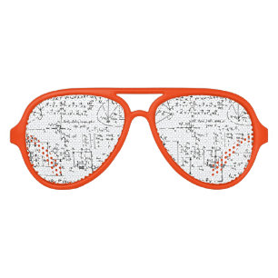 Geeky Math Mathematics Aviator Sunglasses