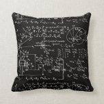 Geeky Math Mathematics Black Throw Pillow<br><div class="desc">Mathematics  / Math / Math Teacher Gift / Math Student Gift / Geek Math Gift / Black Math Throw Pillow Lumbar Pillow</div>