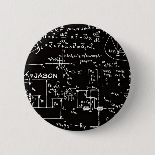 Geeky Math Mathematics Personalized 2 Inch Round Button