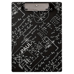Geeky Math Mathematics Personalized Clipboard