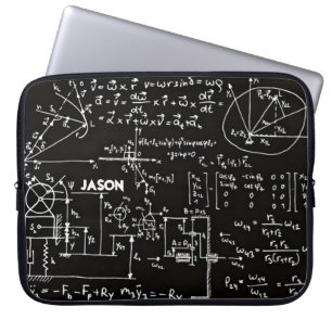 Geeky Math Mathematics Personalized Laptop Sleeve