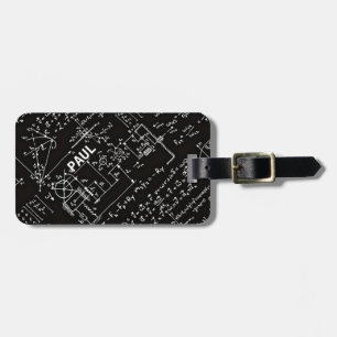 Geeky Math Mathematics Personalized Luggage Tag