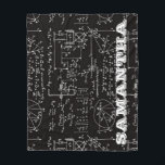 Geeky Math Mathematics Personalized Size S-L Fleece Blanket<br><div class="desc">Mathematics / Math / Math Teacher Gift / Math Student Gift / Geek Math Gift / Black Men's Personalized Name Initial Monogram Fleece Blanket. To change the text, use the personalize option. For more extensive text changes such as changes to the font, font colour, or text layout, choose the customize...</div>