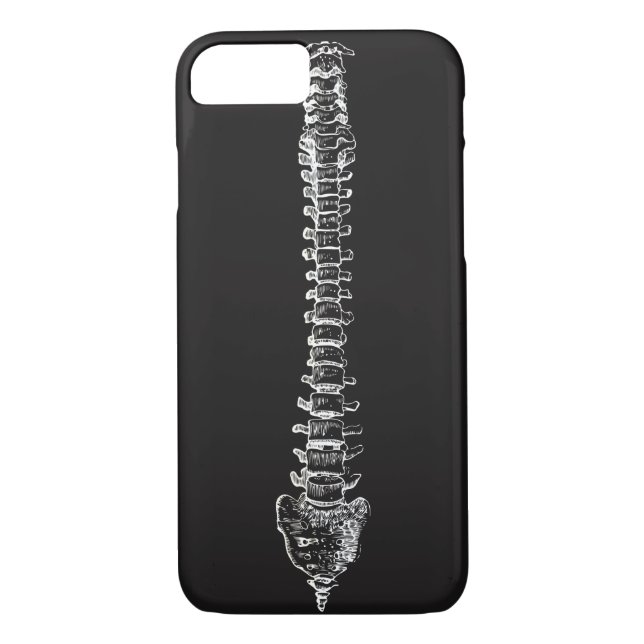 Geeky Spine Anatomy Spinal Cord Vertebral Column Case-Mate iPhone Case (Back)