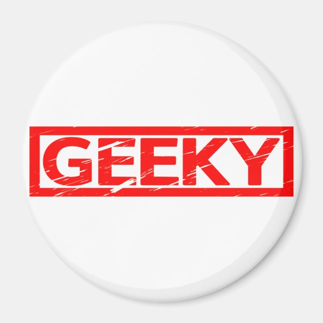 Geeky Stamp Magnet (Front)