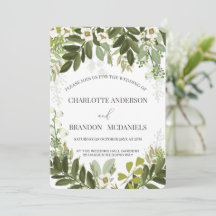Geen Leaves Timeles Botanical Wedding