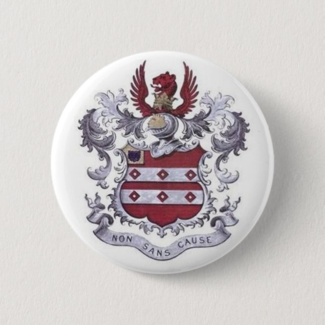 GEER Family Crest 2 Inch Round Button (Front)