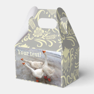 Geese are funny favor box