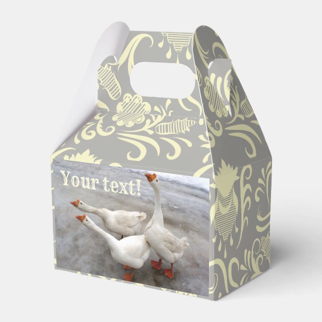 Geese are funny favor box (Front Side)