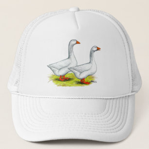 Geese:  Embden Pair Trucker Hat