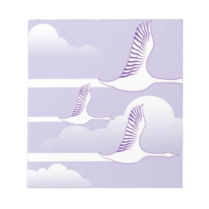 Geese Flying vector Notepad